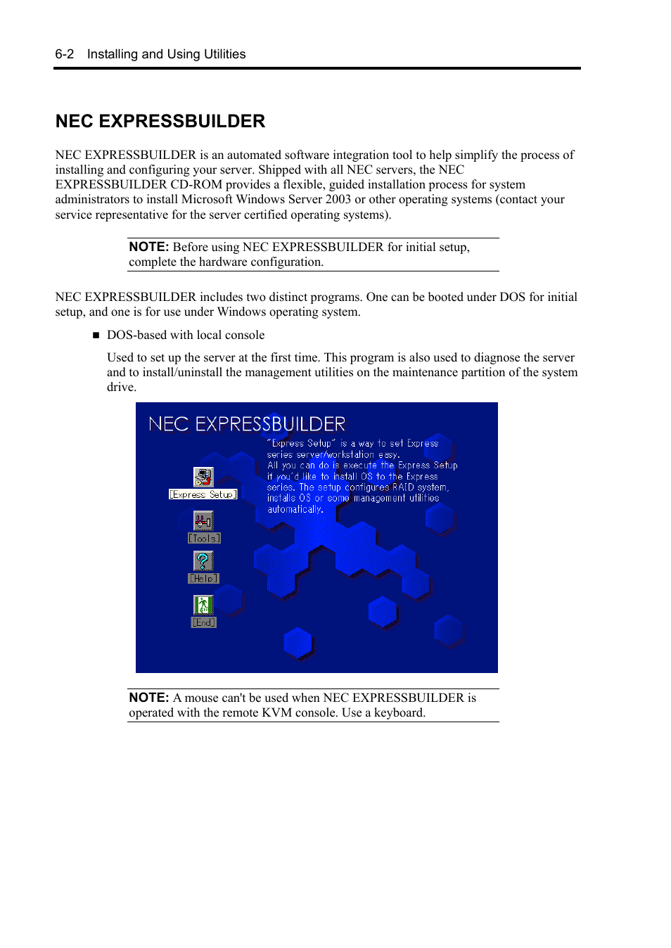 Nec expressbuilder | NEC Express 5800/230Eh User Manual | Page 142 / 342