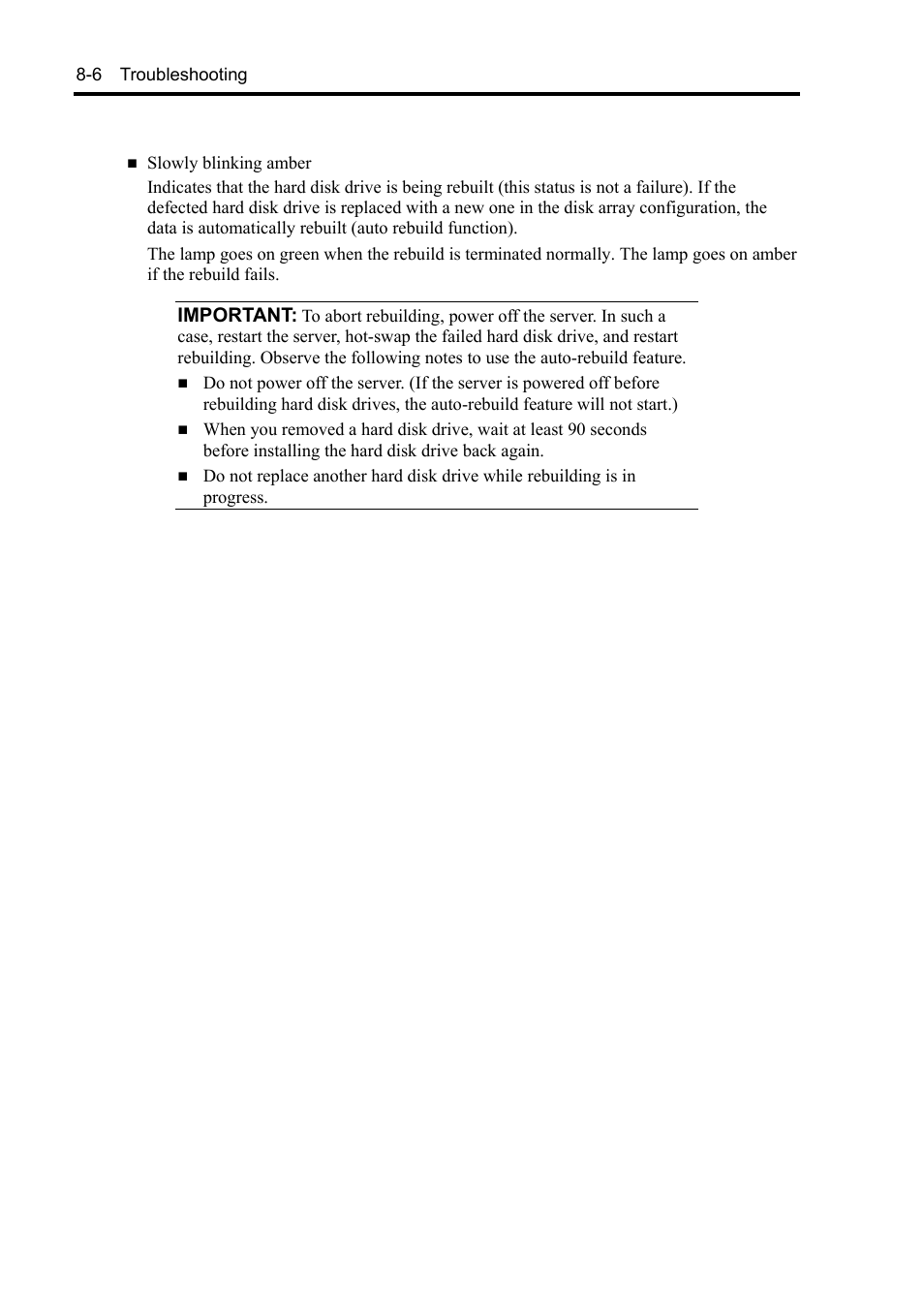 Important | NEC Express 5800/230Eh User Manual | Page 182 / 342