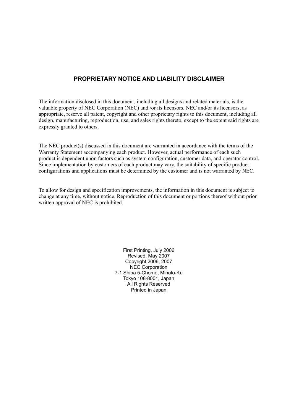 NEC Express 5800/230Eh User Manual | Page 2 / 342