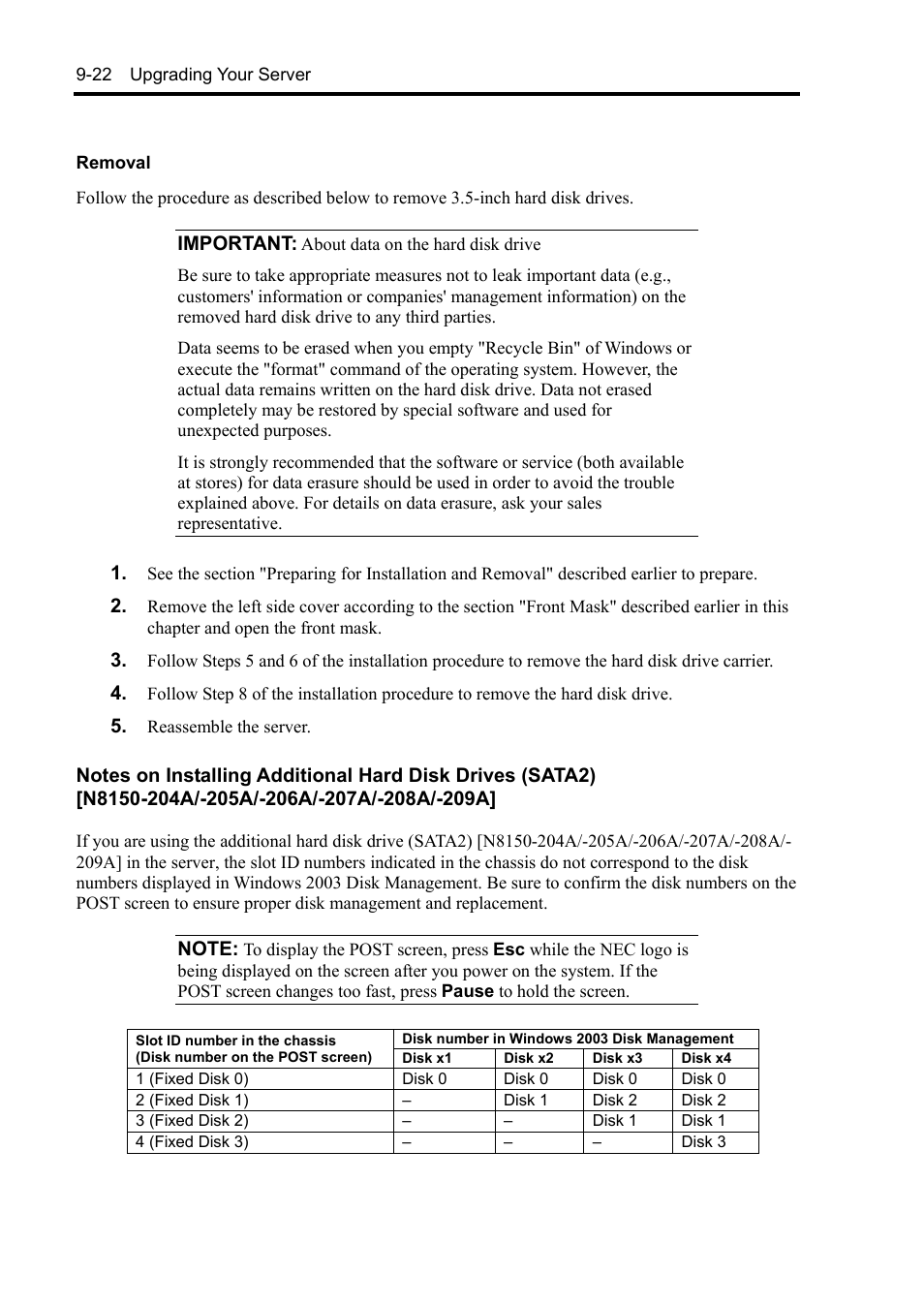 NEC Express 5800/230Eh User Manual | Page 228 / 342