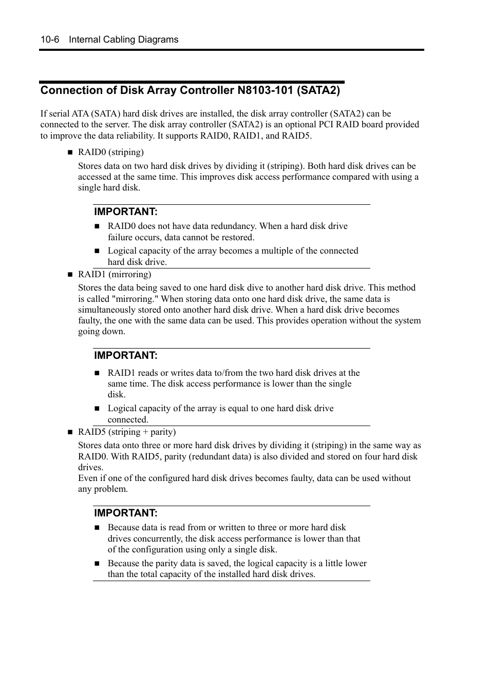 Important | NEC Express 5800/230Eh User Manual | Page 272 / 342