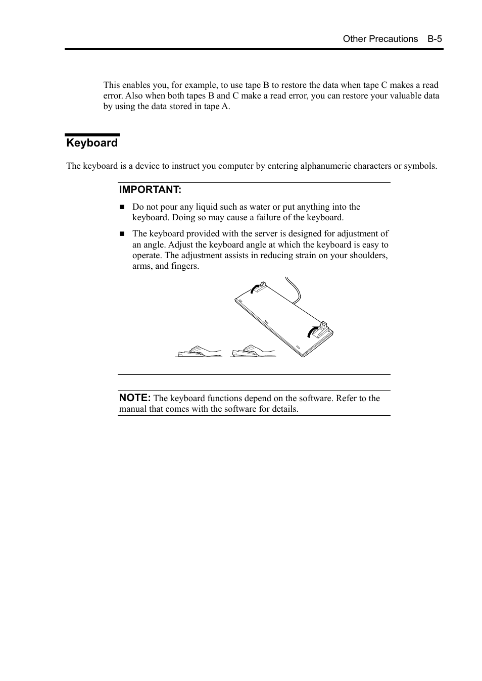 Keyboard | NEC Express 5800/230Eh User Manual | Page 289 / 342