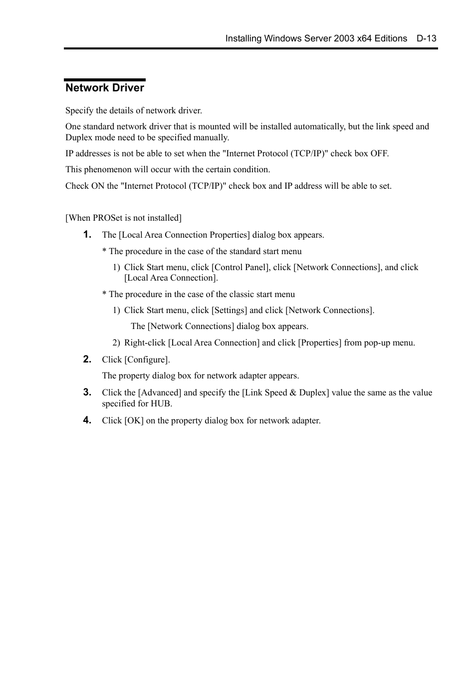 Network driver | NEC Express 5800/230Eh User Manual | Page 305 / 342