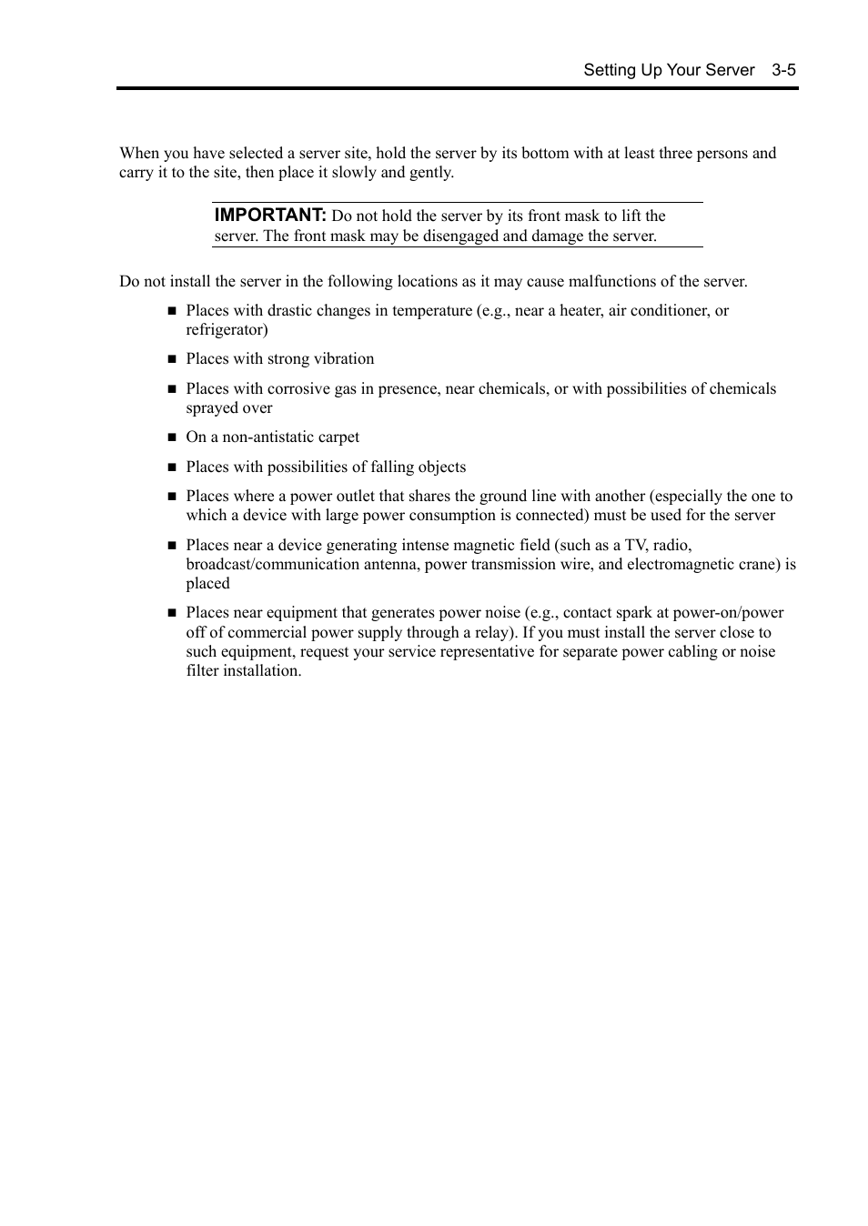 Important | NEC Express 5800/230Eh User Manual | Page 57 / 342