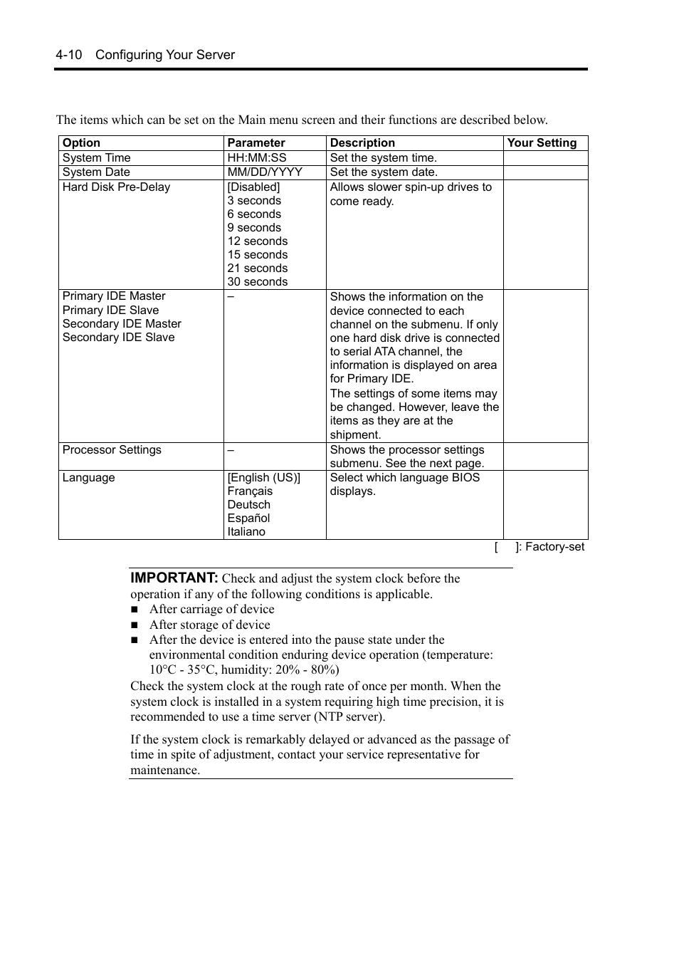 Important | NEC Express 5800/230Eh User Manual | Page 74 / 342