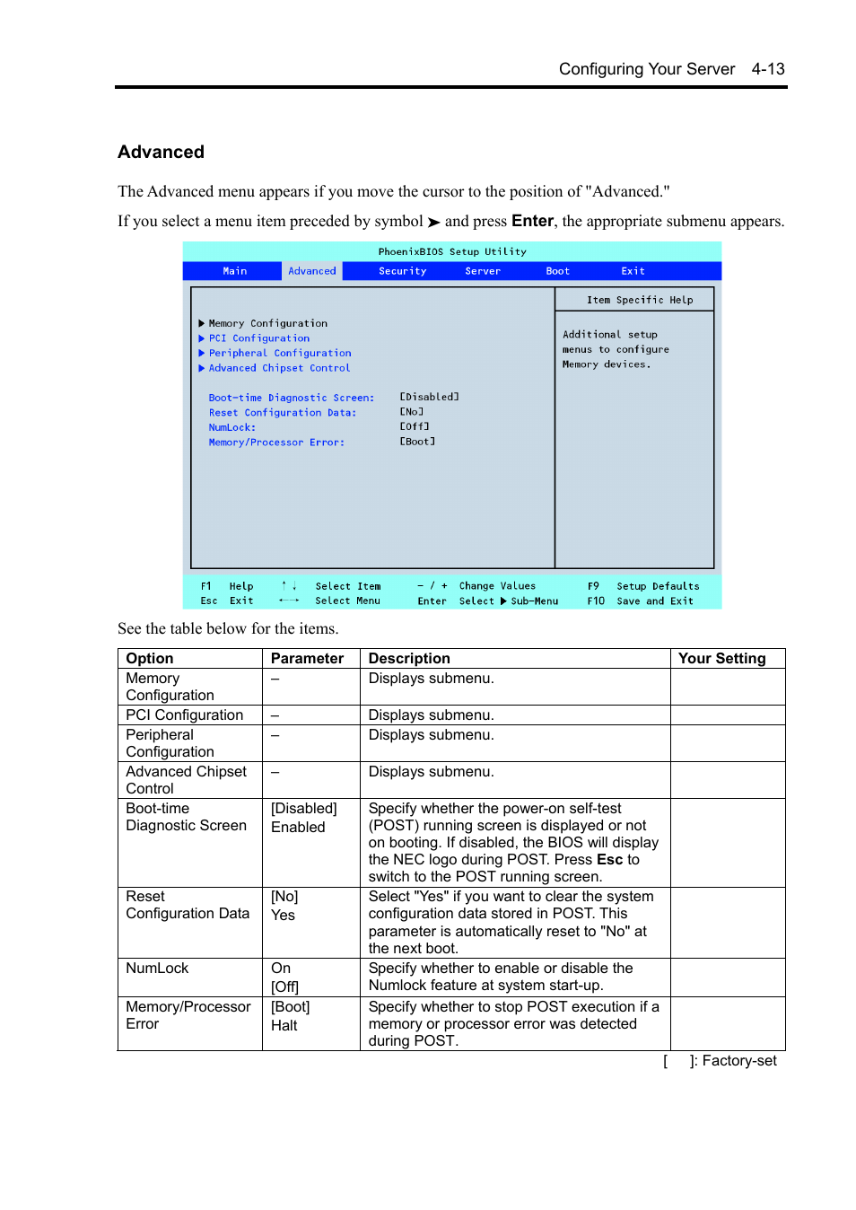 Advanced | NEC Express 5800/230Eh User Manual | Page 77 / 342