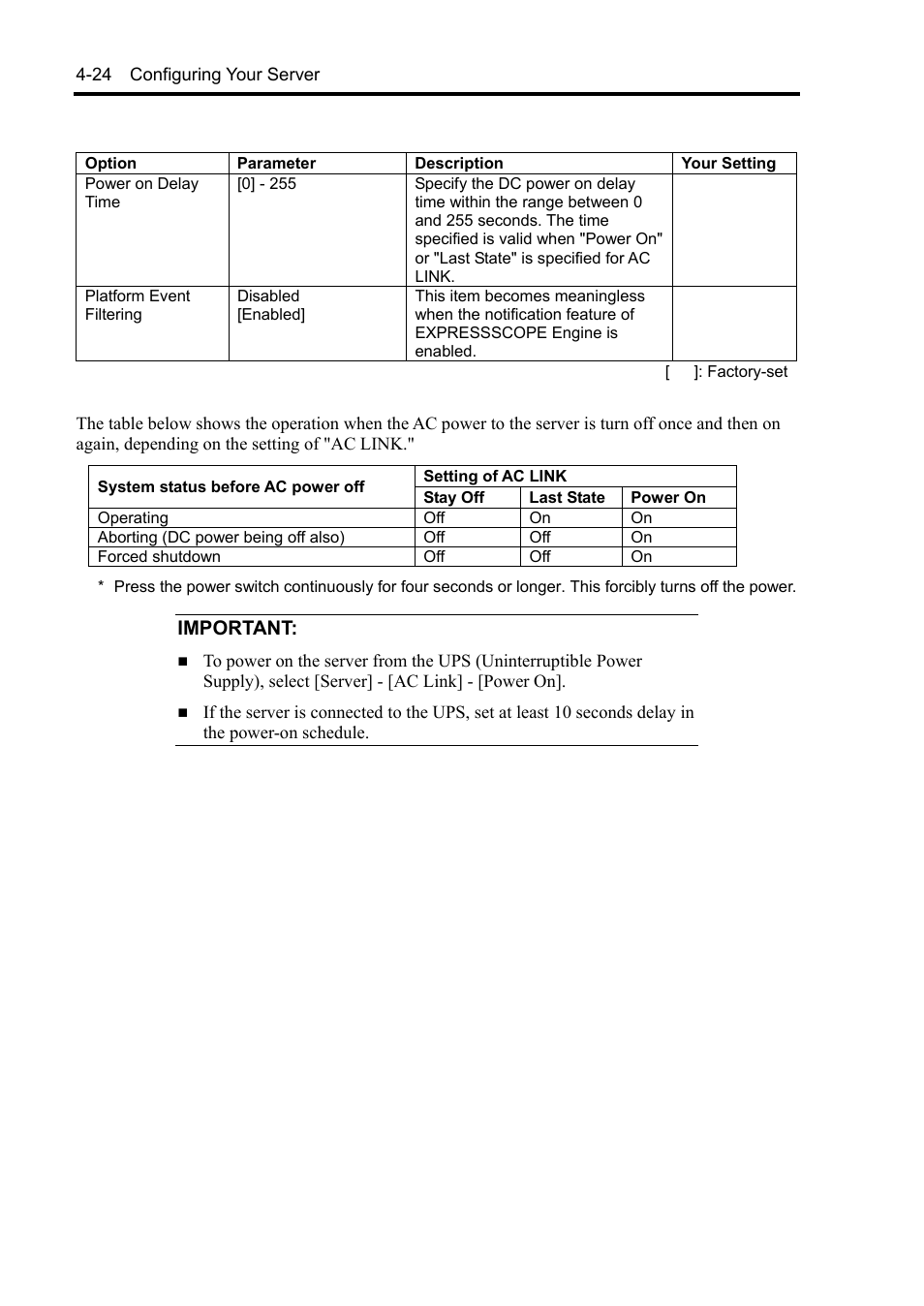 Important | NEC Express 5800/230Eh User Manual | Page 88 / 342