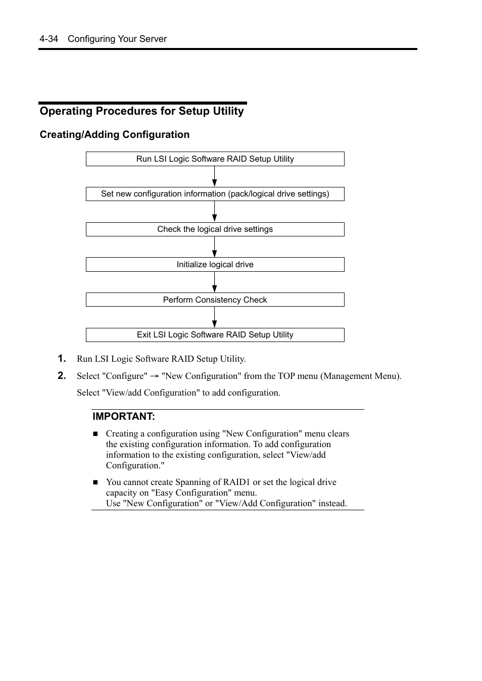 Operating procedures for setup utility | NEC Express 5800/230Eh User Manual | Page 98 / 342