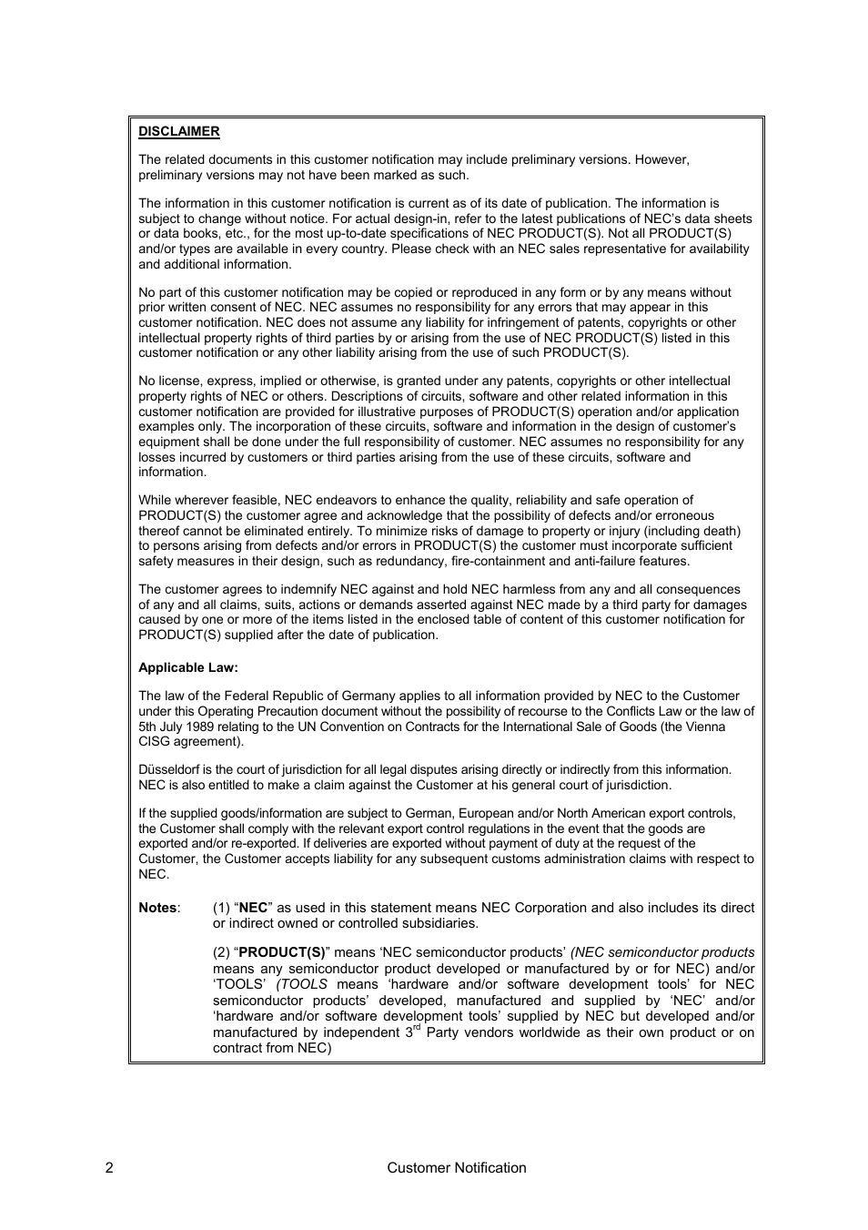 NEC VR4133 User Manual | Page 2 / 11
