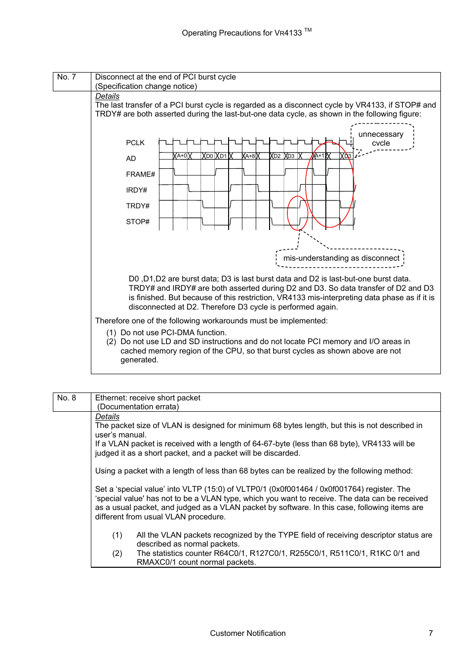 NEC VR4133 User Manual | Page 7 / 11