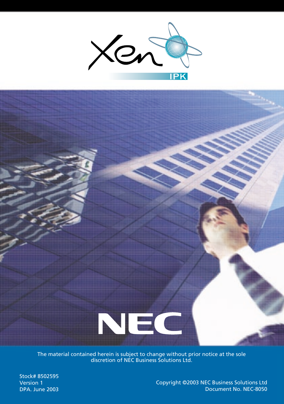 NEC Attendant Xen IPK User Manual | Page 16 / 16