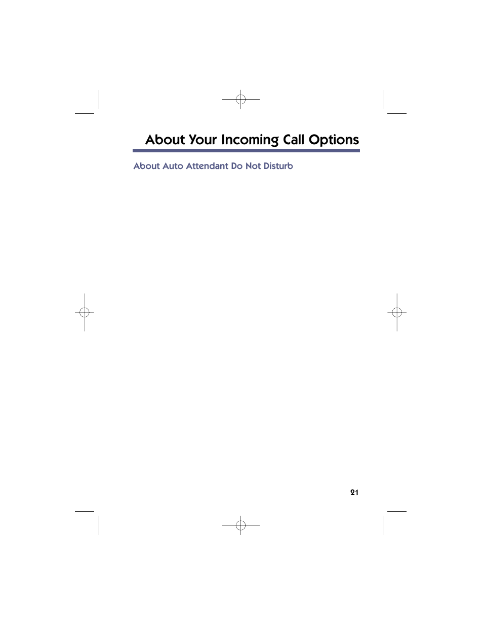 About your incoming call options | NEC 17600SUG05 User Manual | Page 25 / 82