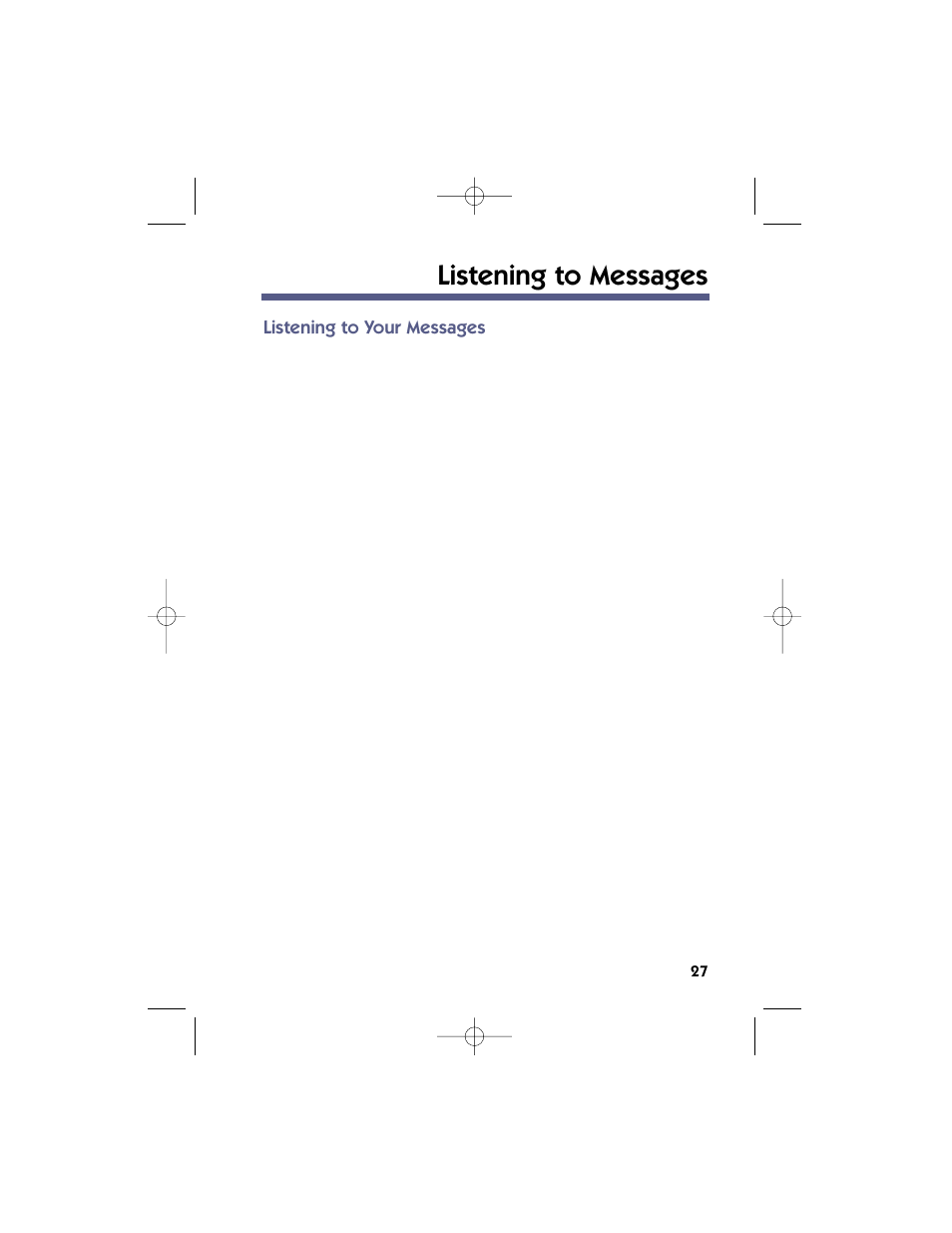 Listening to messages | NEC 17600SUG05 User Manual | Page 31 / 82