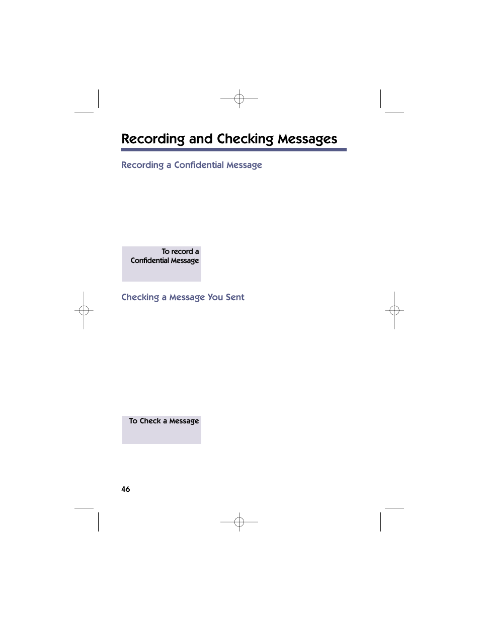 Recording and checking messages | NEC 17600SUG05 User Manual | Page 50 / 82