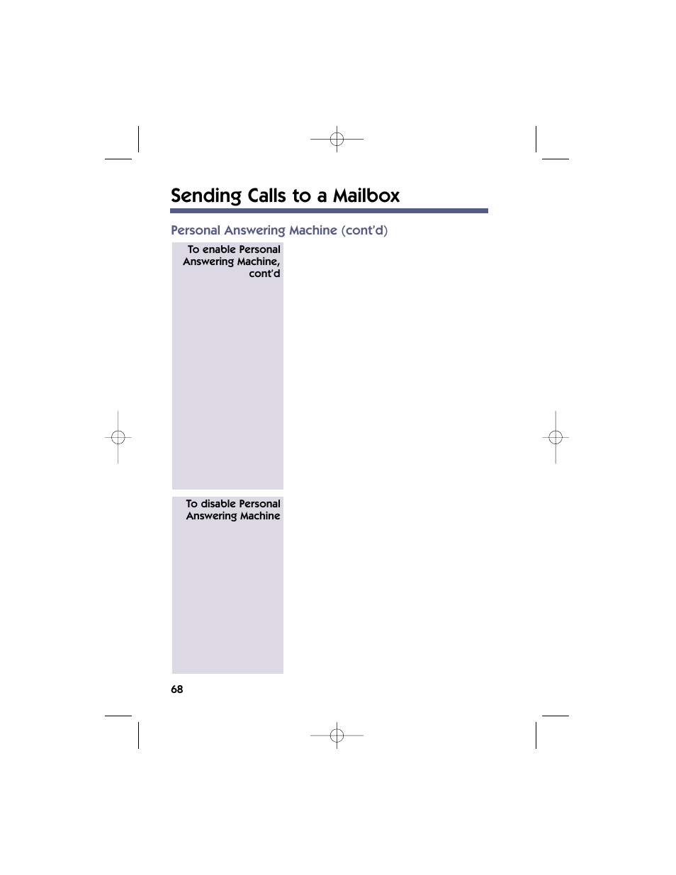 Sending calls to a mailbox | NEC 17600SUG05 User Manual | Page 72 / 82