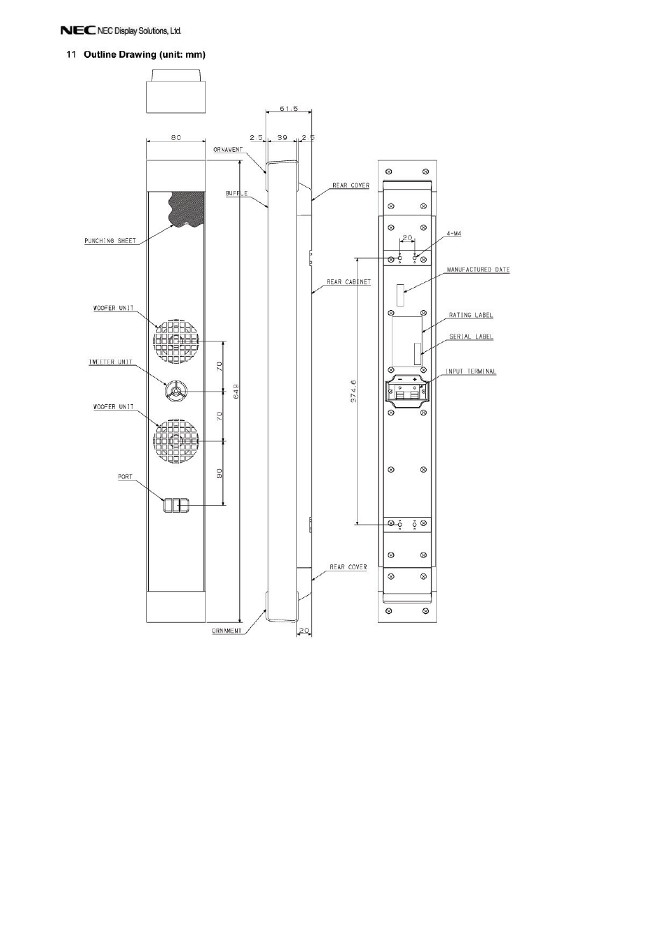 NEC SP-P42C1 User Manual | Page 2 / 2