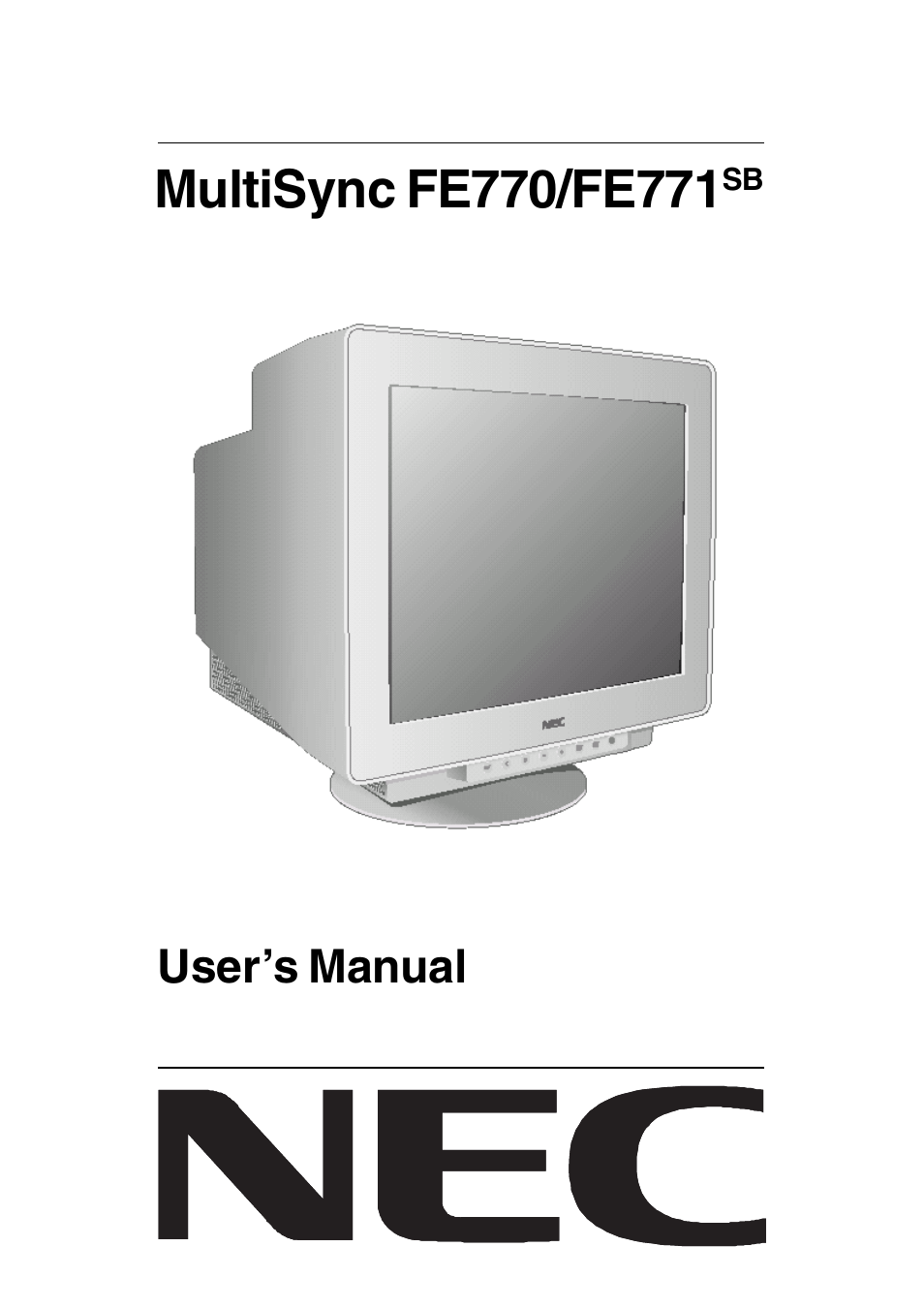 NEC FE770/FE771 User Manual | 18 pages