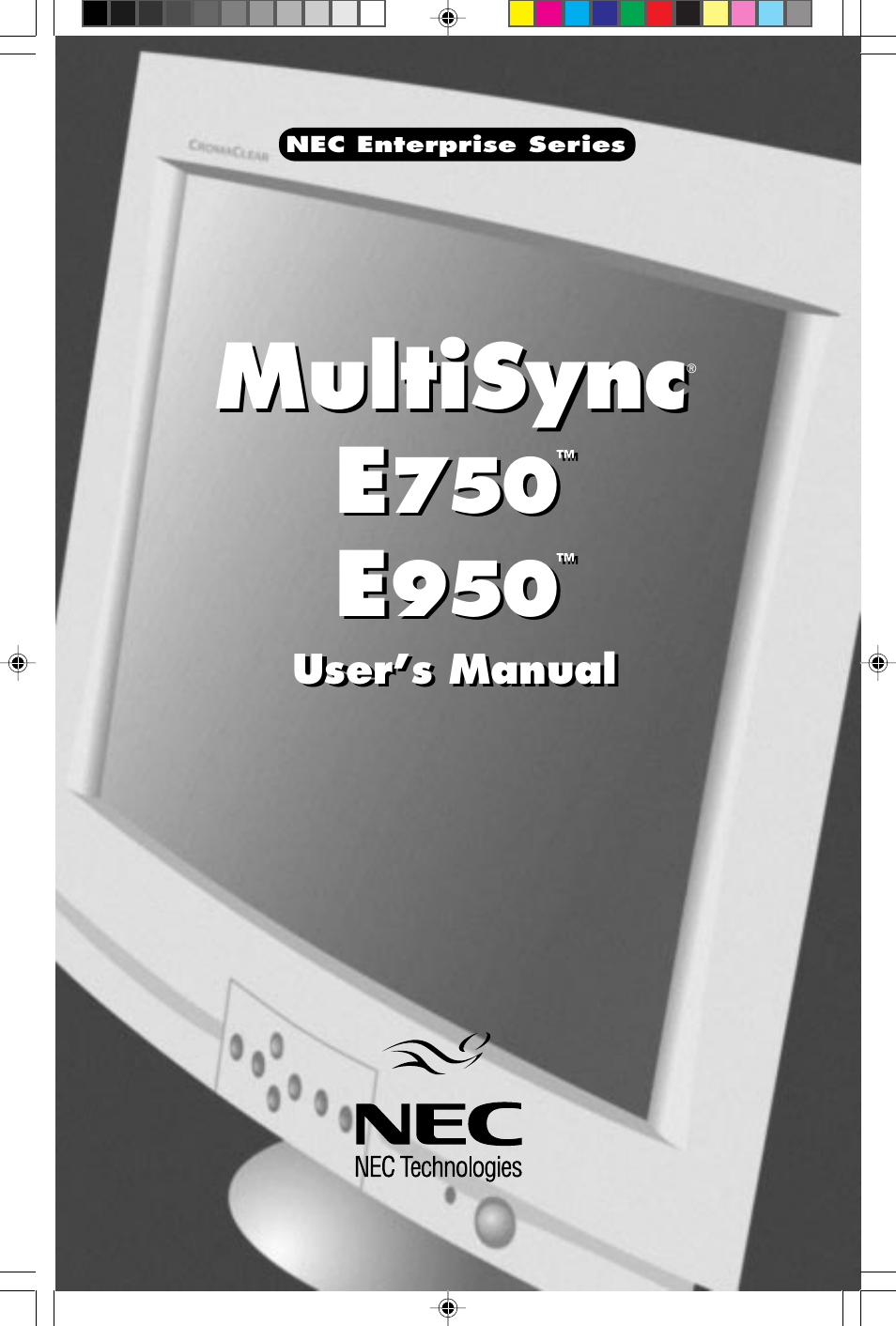 NEC E750 User Manual | 60 pages