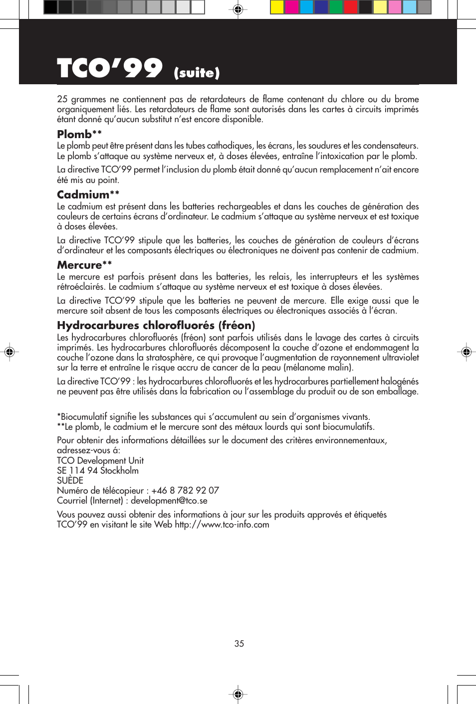 Tco’99, Suite) | NEC E750 User Manual | Page 37 / 60