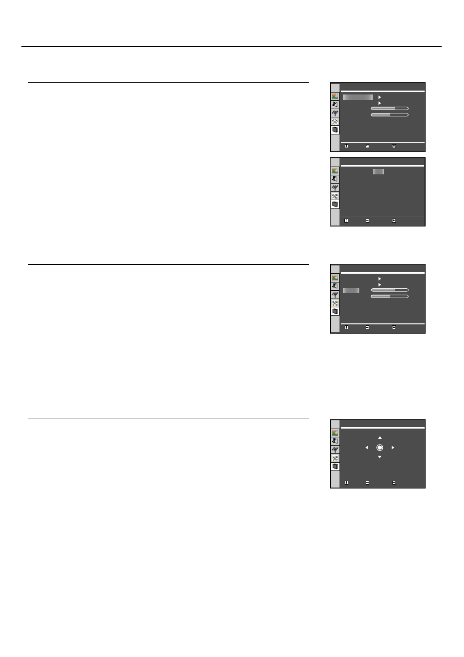 Adjusting image in d-sub mode, Adjusting the picture automatically, Adjusting clock and phase | Adjusting the image position | NEC TFTV515Y User Manual | Page 21 / 27