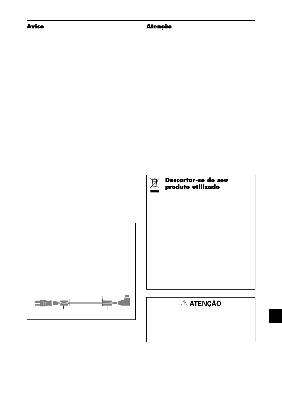 Atenção | NEC PX-42XM4A User Manual | Page 145 / 192