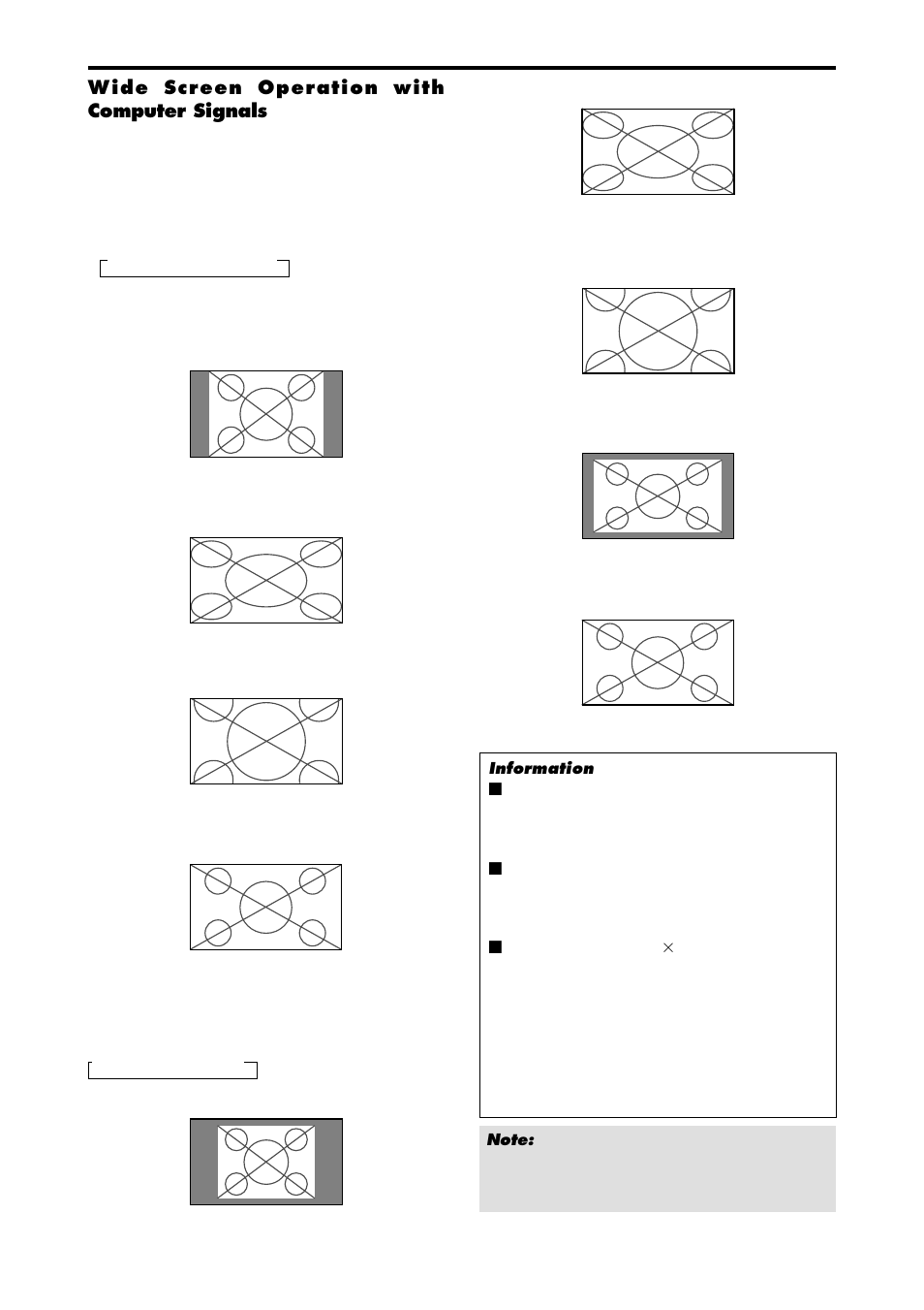 Wide screen operation with computer signals | NEC PX-42XM4A User Manual | Page 15 / 192