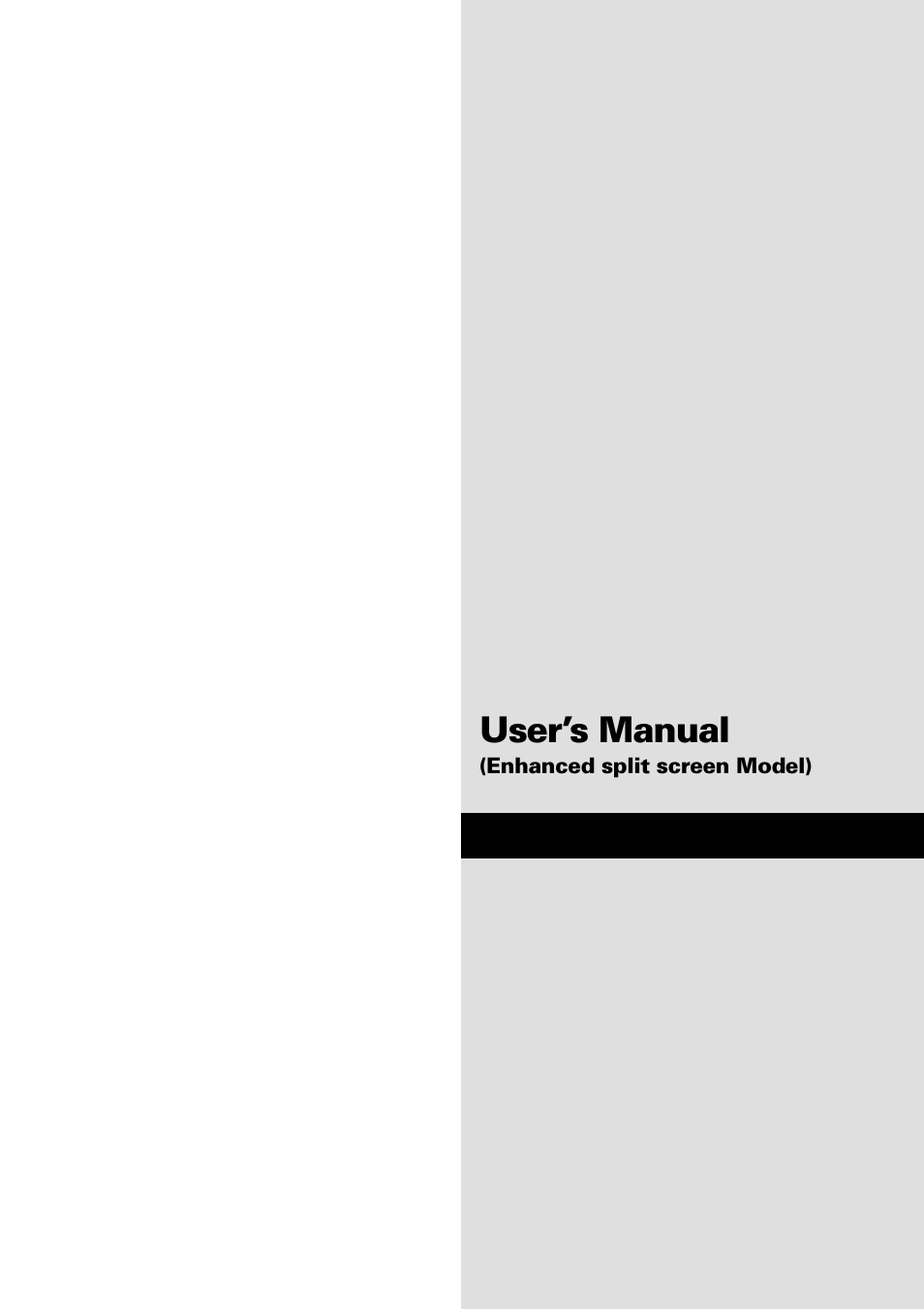 User’s manual | NEC PX-42XM4A User Manual | Page 2 / 192