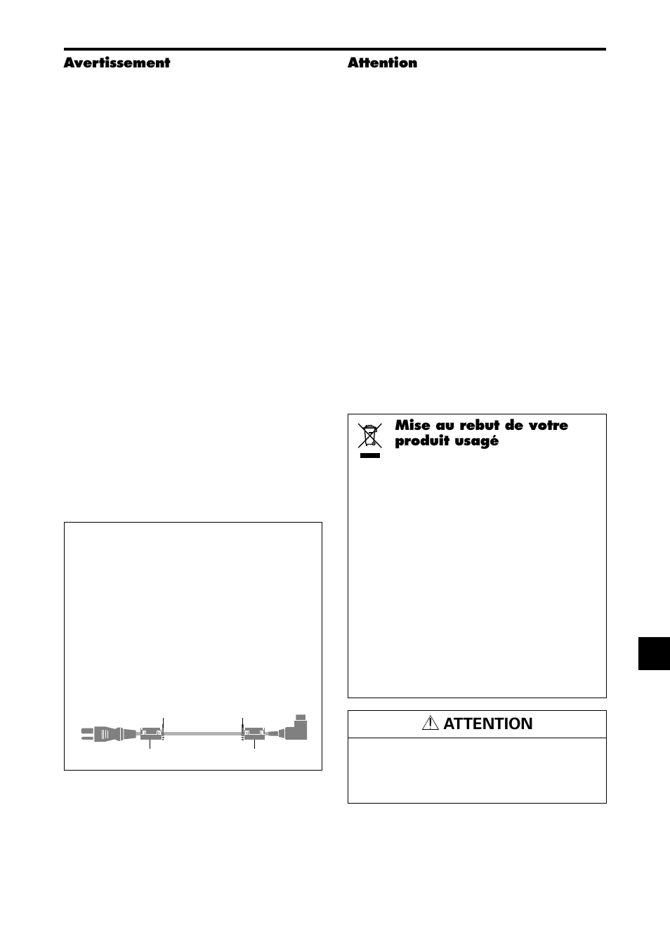 Attention | NEC PX-42XM4A User Manual | Page 51 / 192