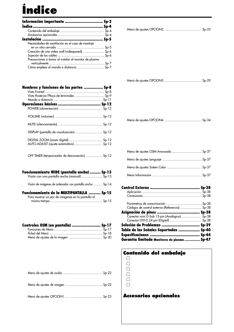 NEC PX-42XM4A User Manual | Page 99 / 192