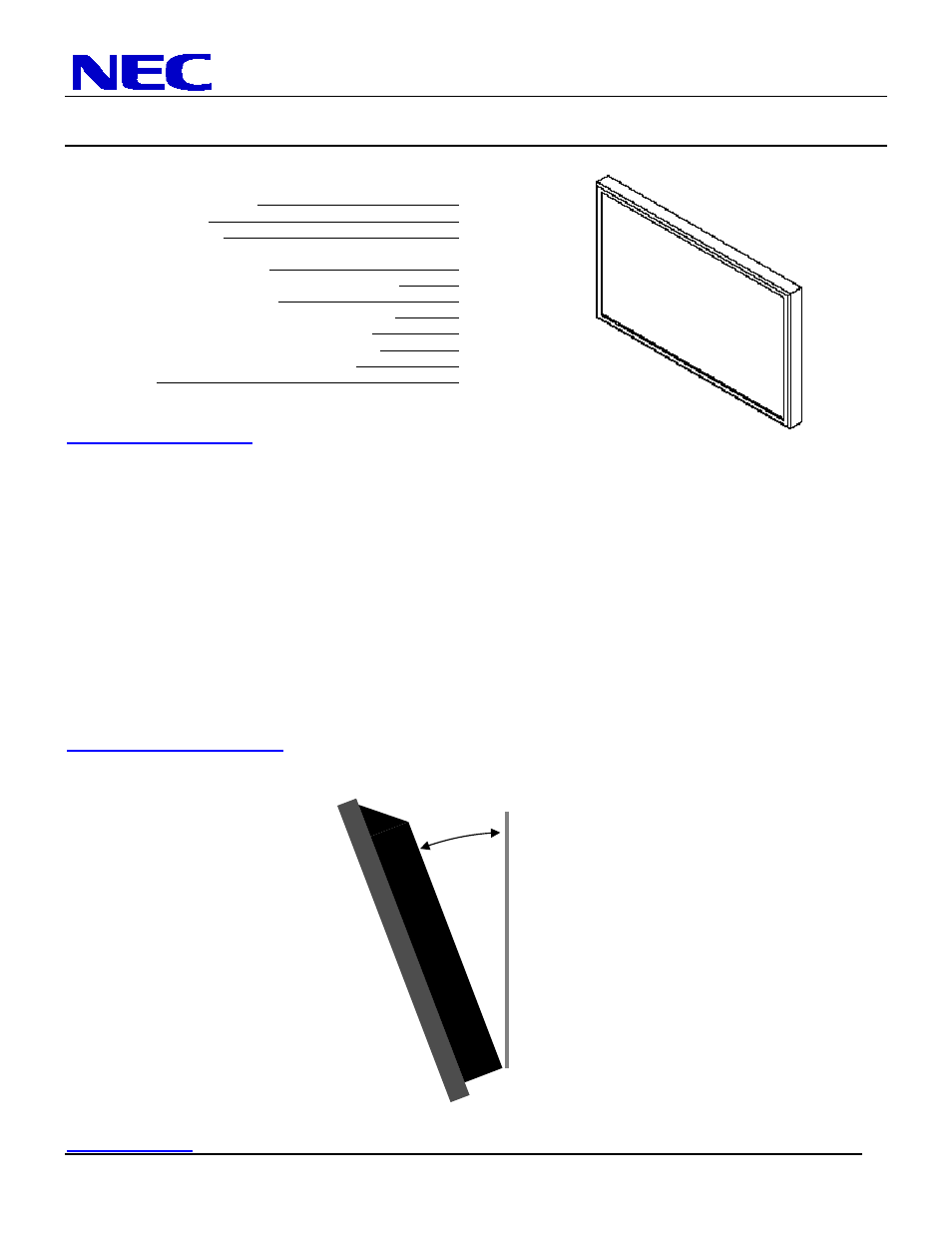 NEC MultiSync LCD8205 User Manual | 10 pages