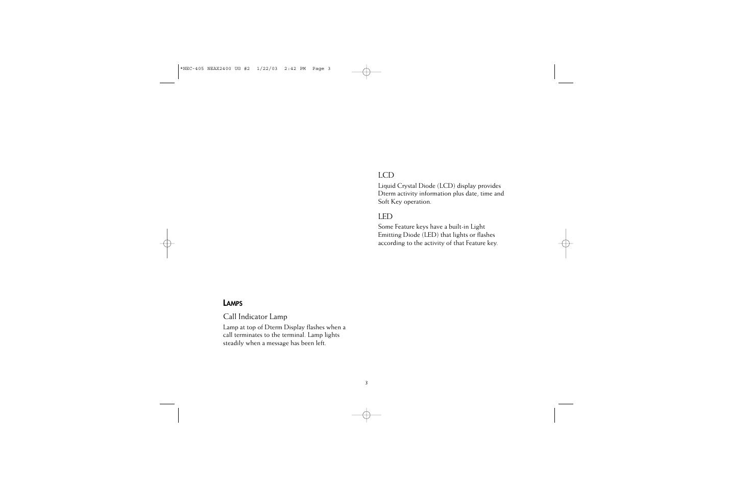 NEC 2400IPX User Manual | Page 5 / 55