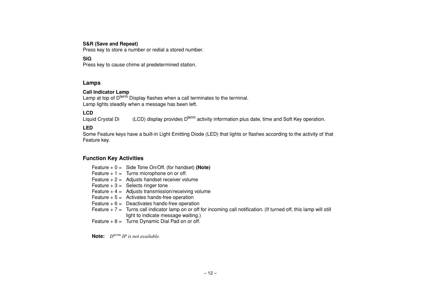 NEC UNIVERGE SV7000 User Manual | Page 16 / 74