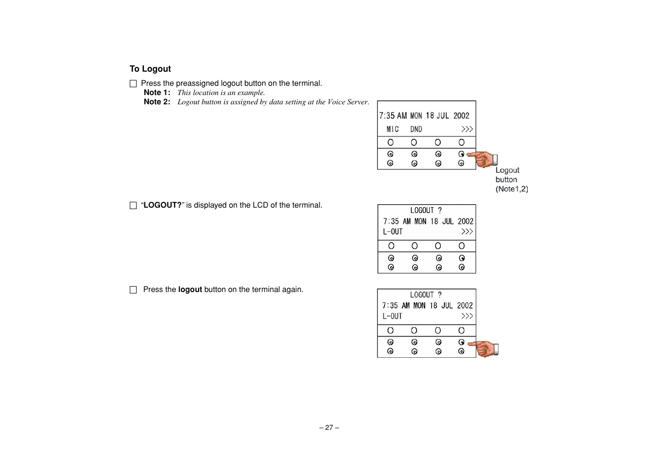 NEC UNIVERGE SV7000 User Manual | Page 31 / 74