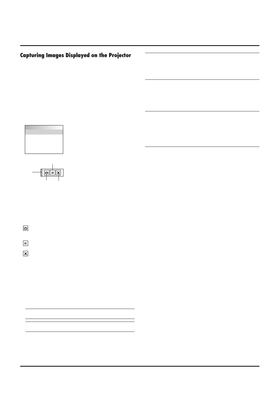 Capturing images displayed on the projector | NEC LT84/LT140 User Manual | Page 30 / 44