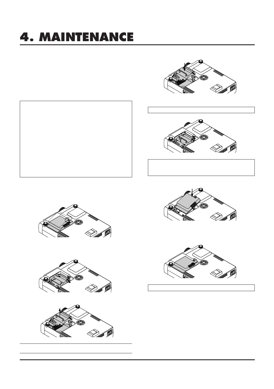 Maintenance | NEC LT84/LT140 User Manual | Page 33 / 44