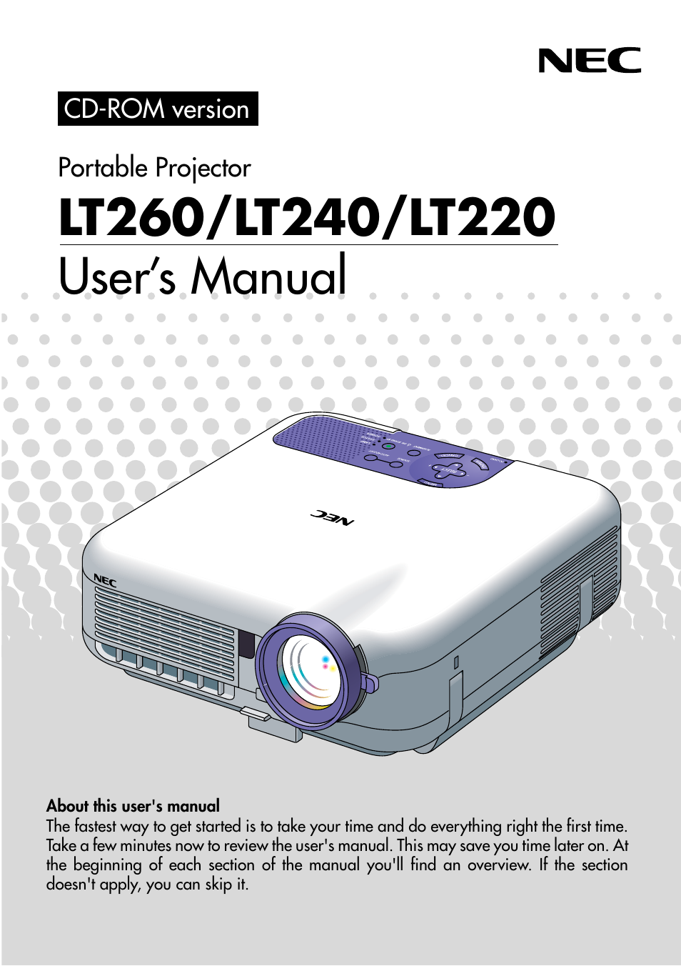 NEC LT240 User Manual | 151 pages