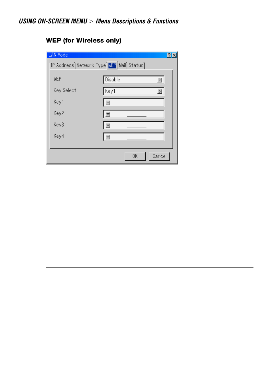 Wep (for wireless only) | NEC LT240 User Manual | Page 106 / 151