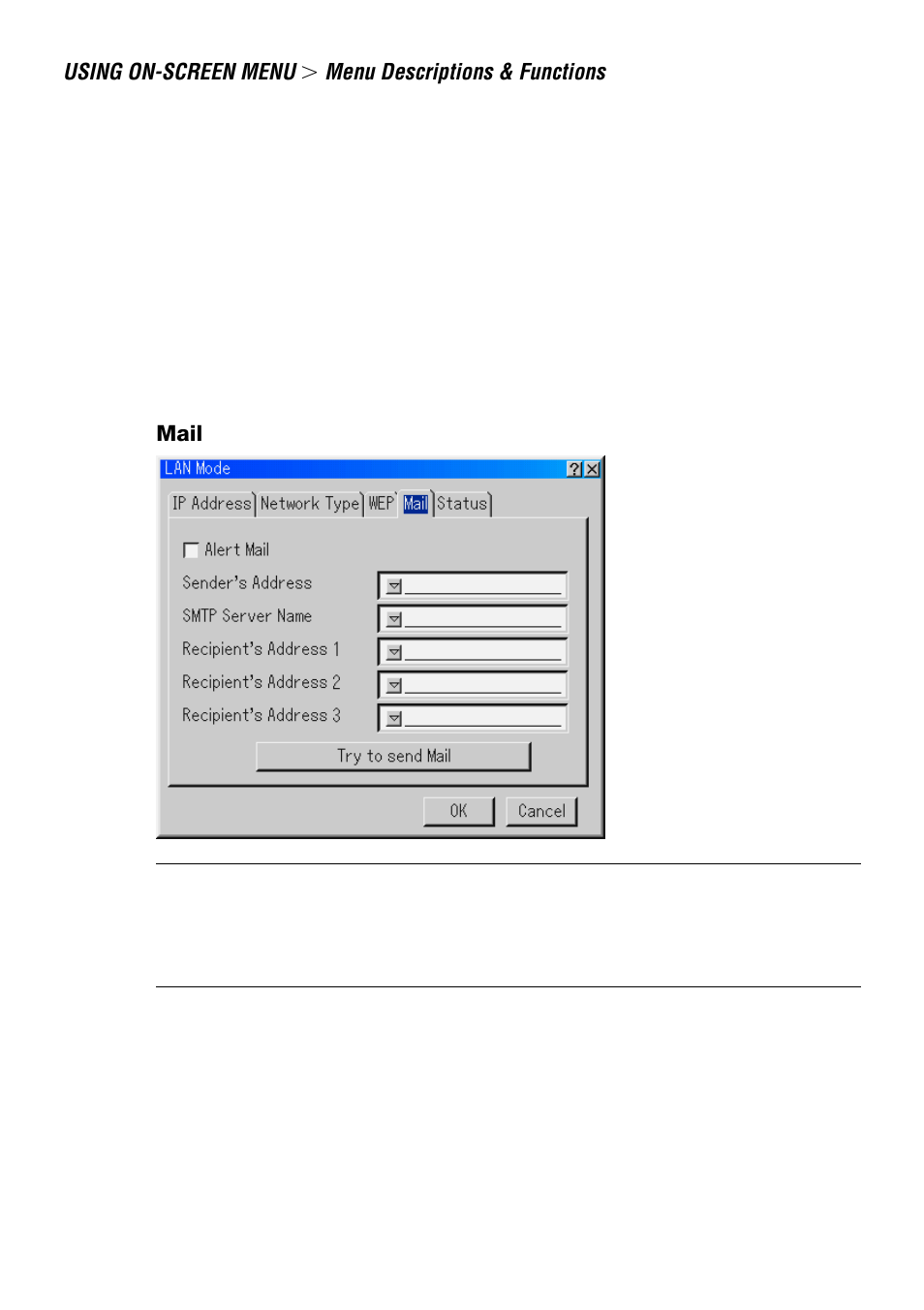 Mail | NEC LT240 User Manual | Page 107 / 151