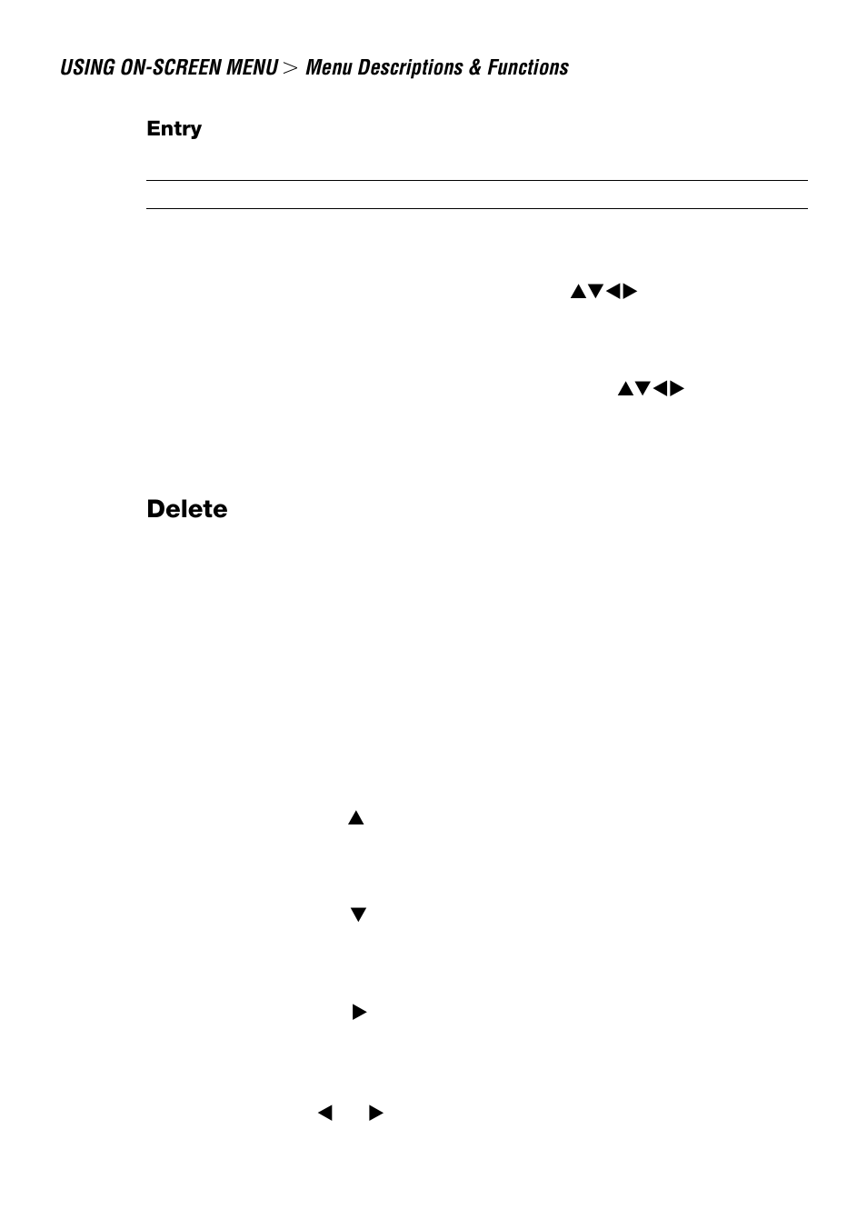 Delete | NEC LT240 User Manual | Page 110 / 151