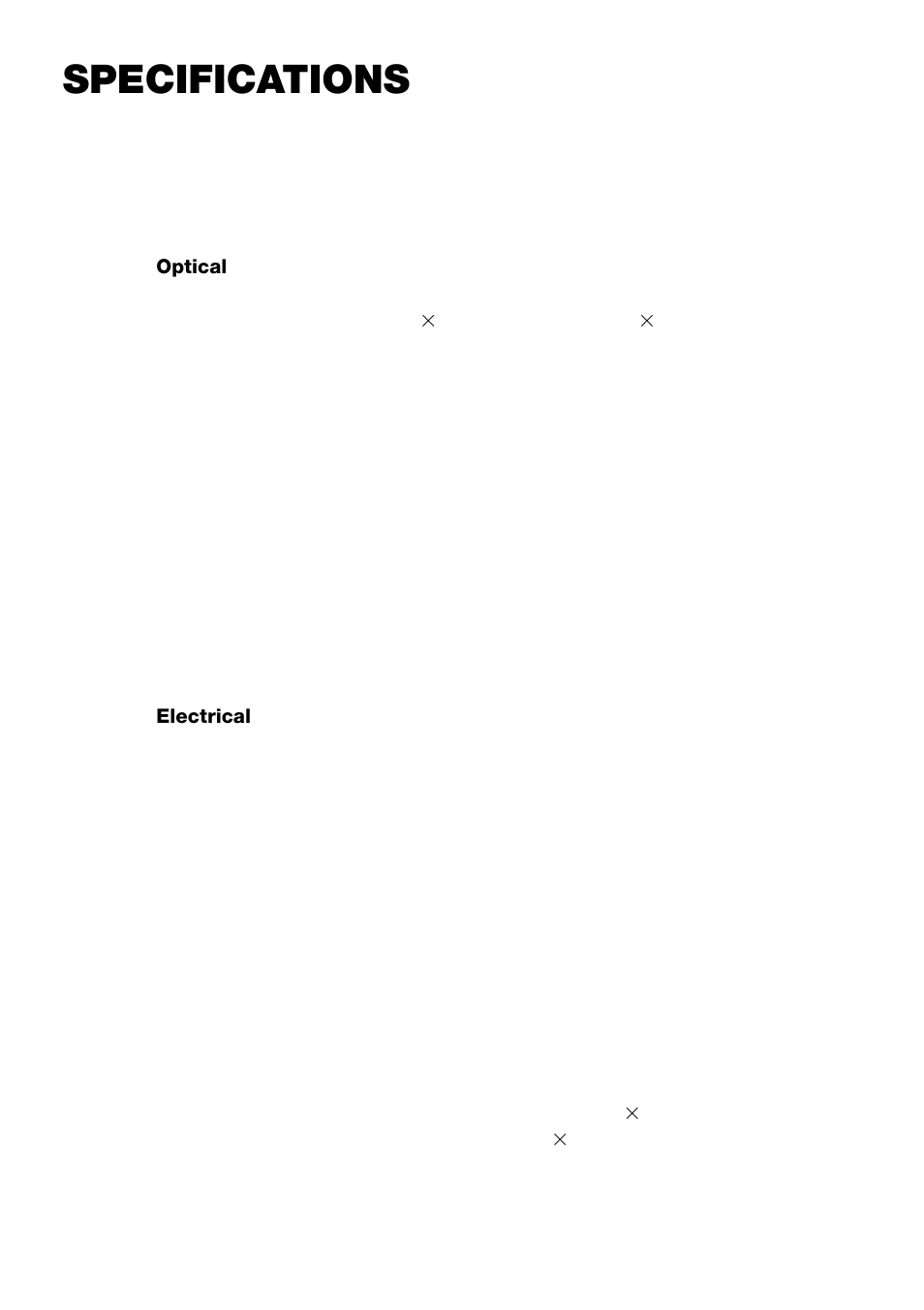 Specifications | NEC LT240 User Manual | Page 127 / 151