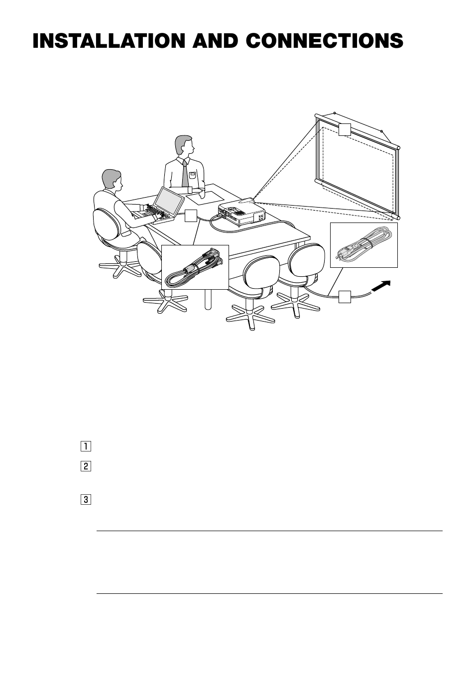 Installation and connections | NEC LT240 User Manual | Page 21 / 151