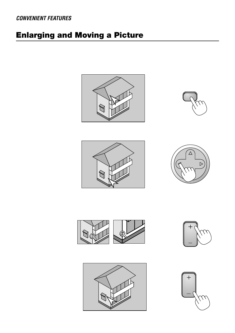 Enlarging and moving a picture | NEC LT240 User Manual | Page 56 / 151