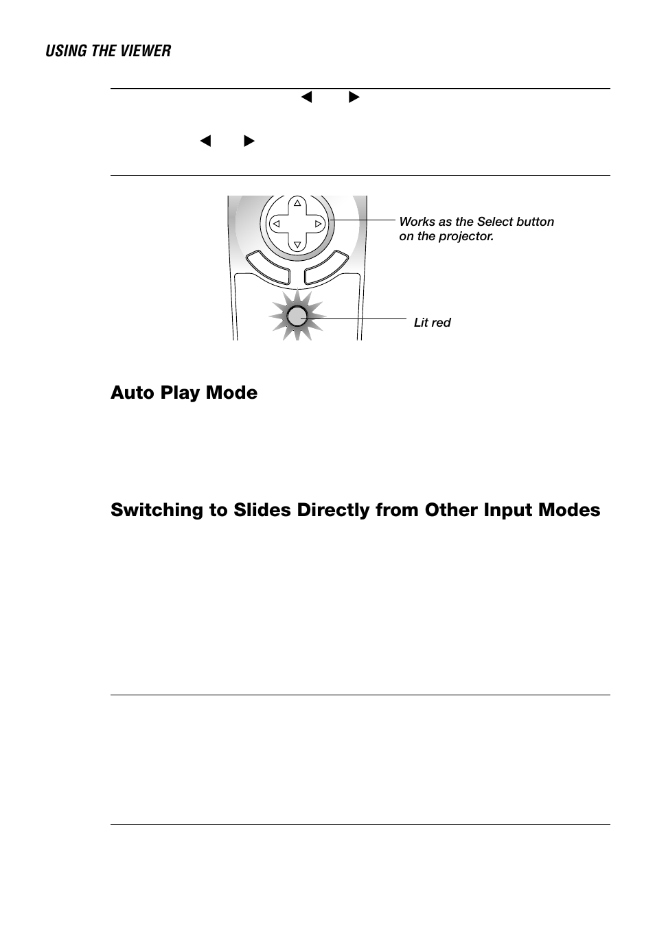 Auto play mode, Using the viewer | NEC LT240 User Manual | Page 68 / 151