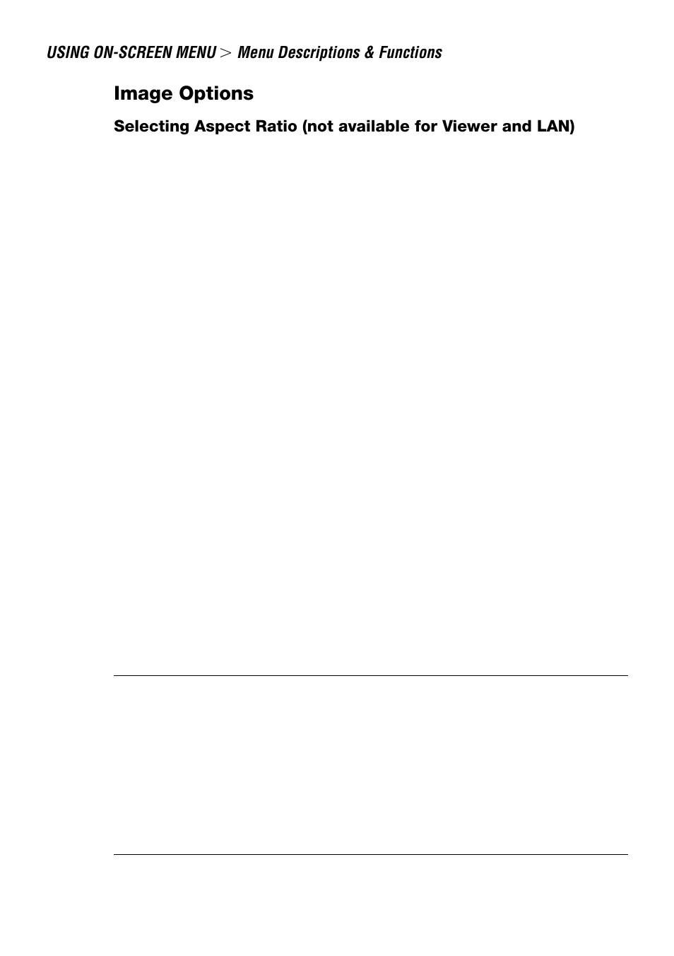 Image options | NEC LT240 User Manual | Page 86 / 151