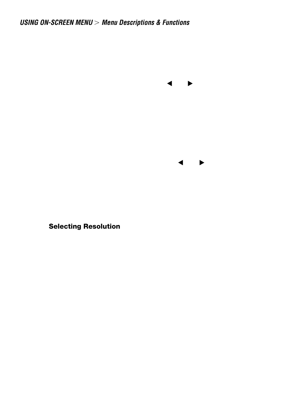 Selecting resolution | NEC LT240 User Manual | Page 88 / 151