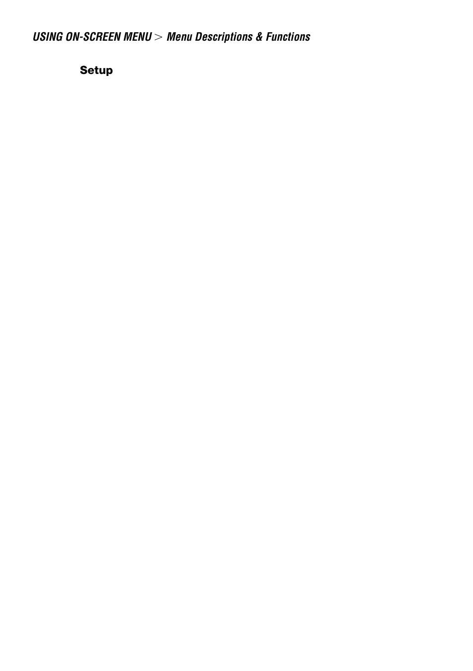 Setup | NEC LT240 User Manual | Page 95 / 151