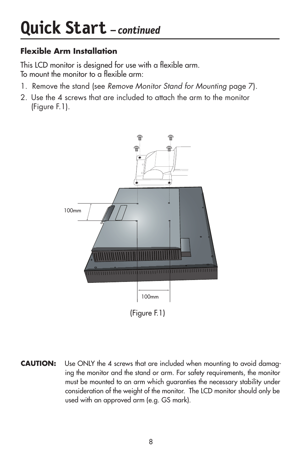 Quick start, Continued | NEC LCD2190UXi User Manual | Page 10 / 131