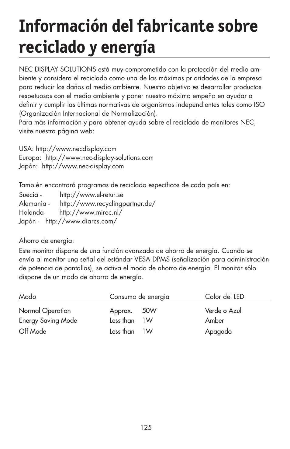 NEC LCD2190UXi User Manual | Page 127 / 131