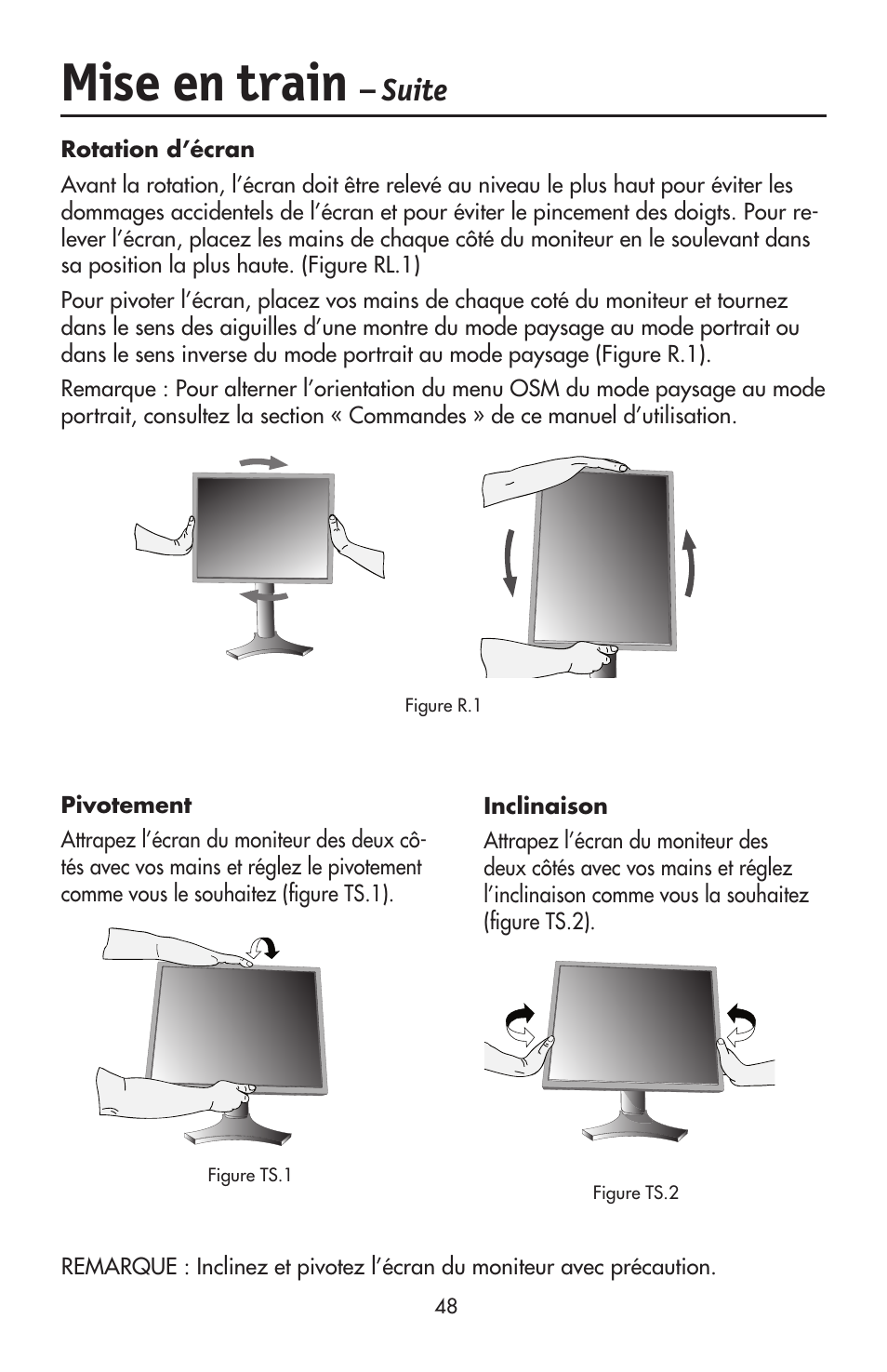 Mise en train, Suite | NEC LCD2190UXi User Manual | Page 50 / 131