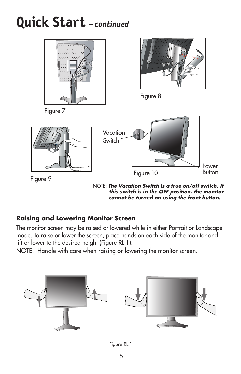 Quick start, Continued | NEC LCD2190UXi User Manual | Page 7 / 131